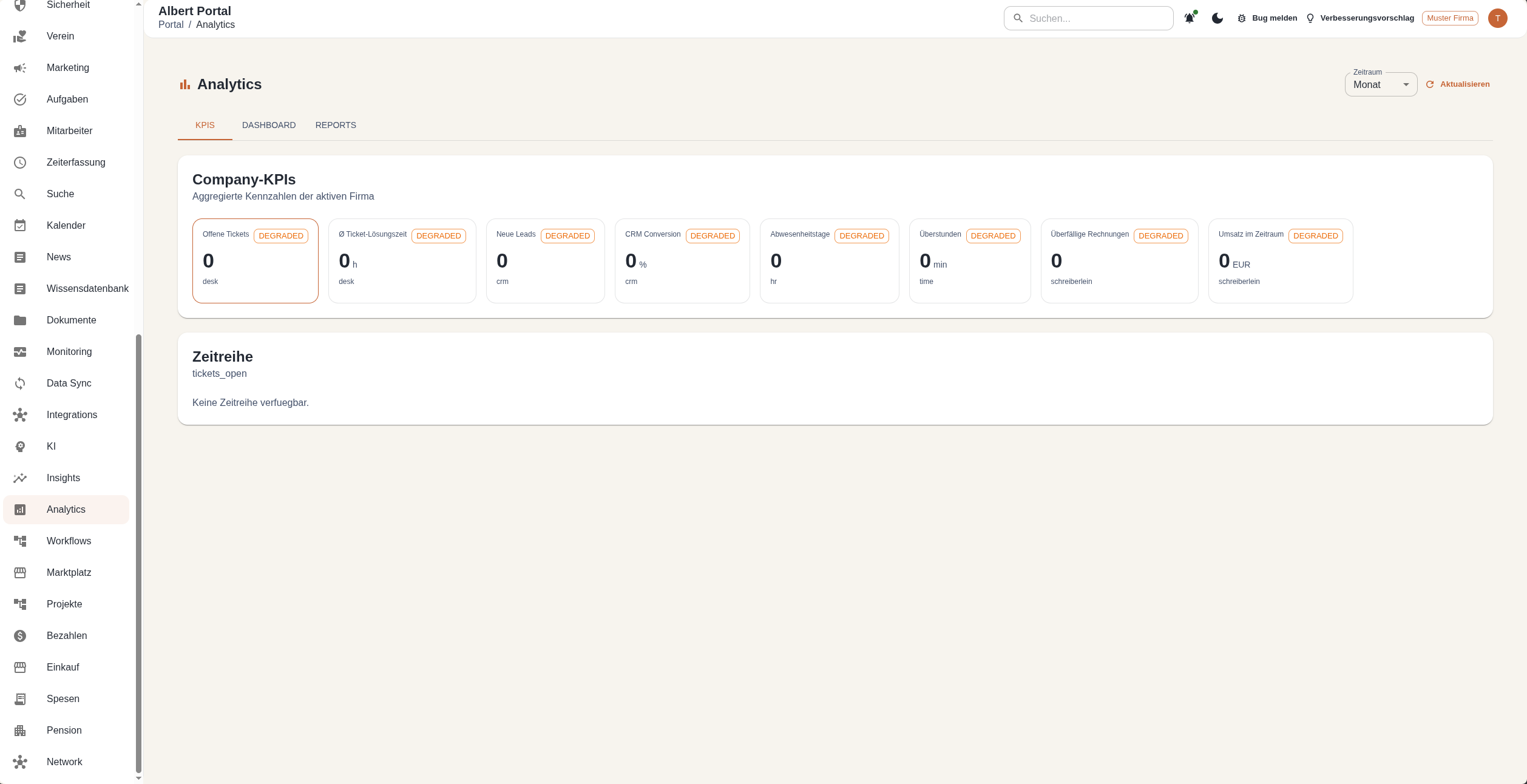 Screenshot AlbertAnalytics