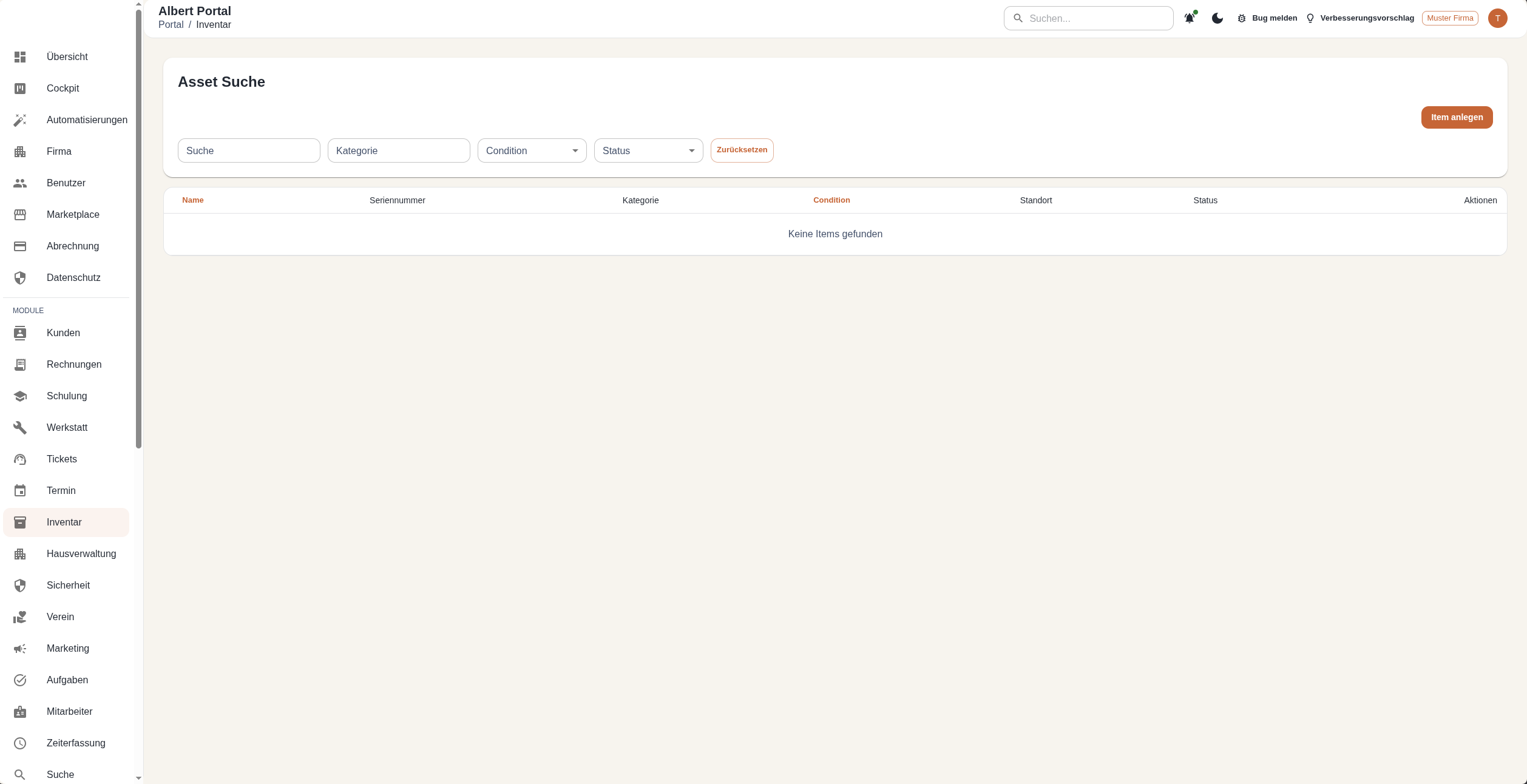 Screenshot AlbertAssets