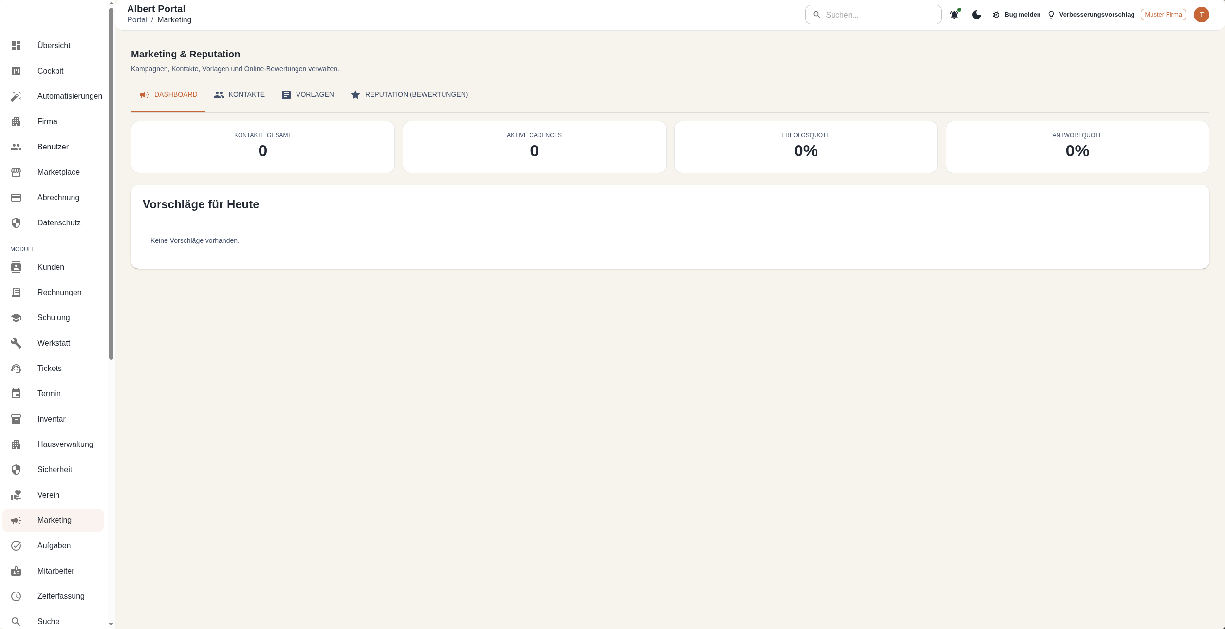 Screenshot AlbertOutreach
