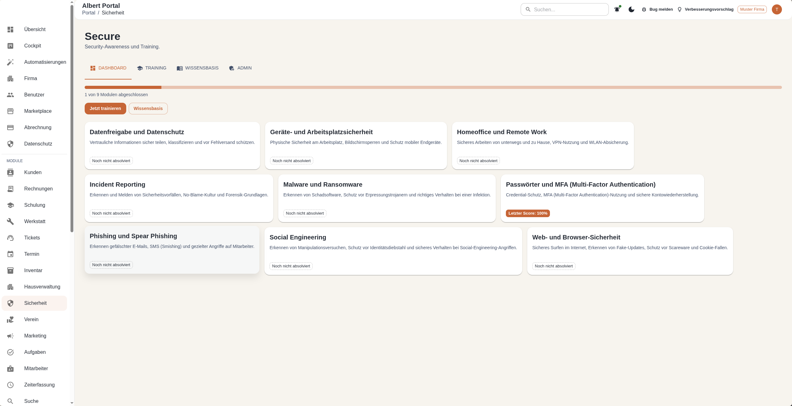 Screenshot AlbertSecure