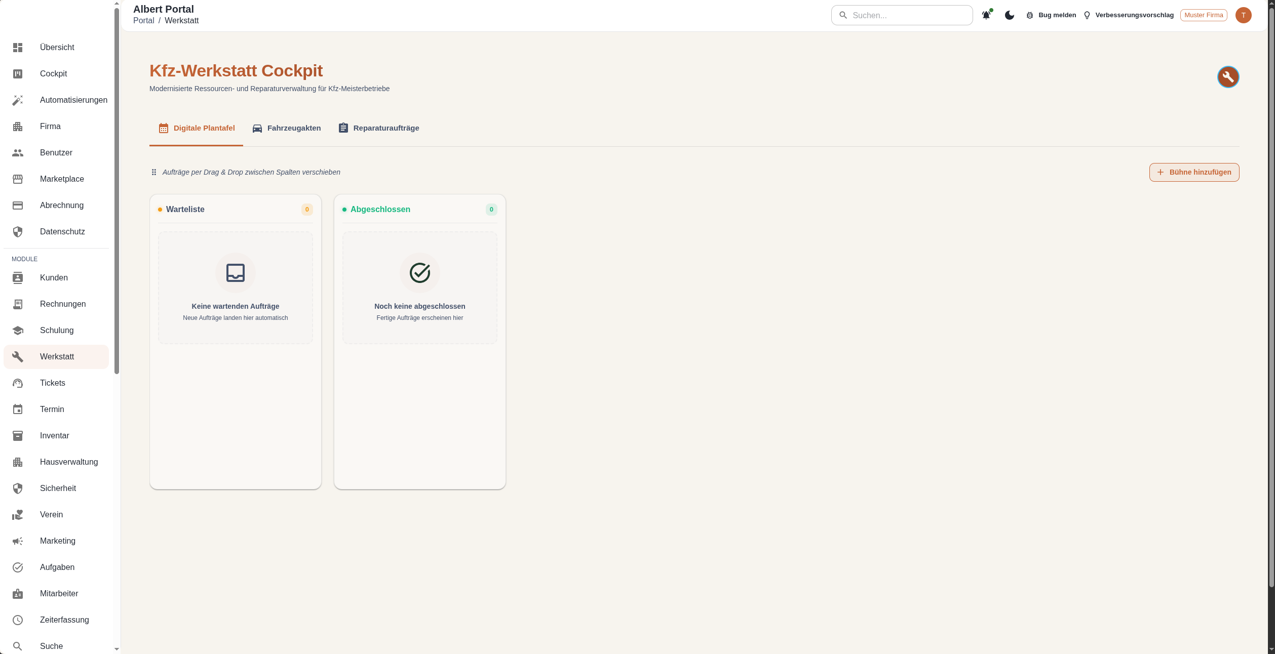 Screenshot AlbertWerkstatt